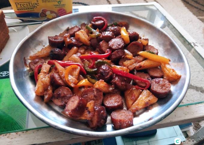 Easiest Way to Make Perfect Pineapple sausages