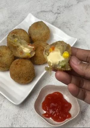 Foto resep Bola Kentang Keju Mix Sayuran