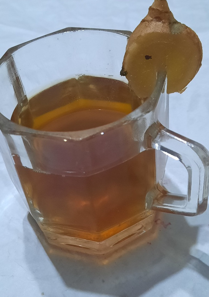 Una foto de Te de menta y jengibre