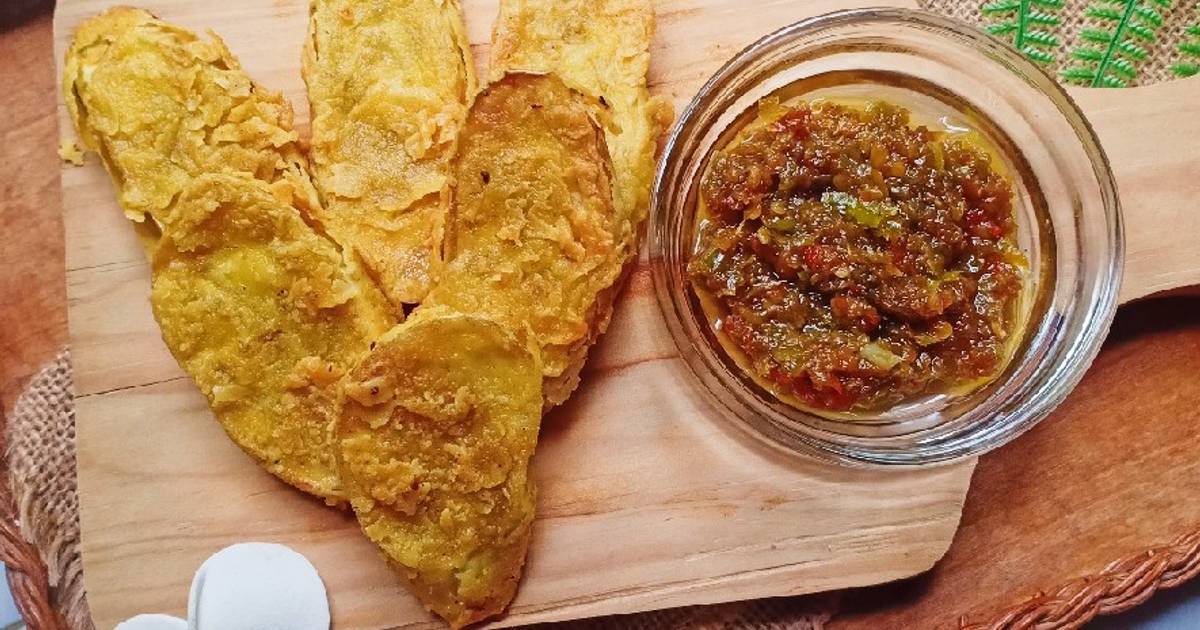 Terong Crispy Racikan dan Sambal Erek