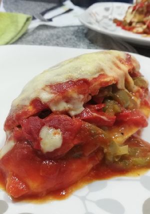 Una foto de Pechuga de Pollo rellena de Verdura