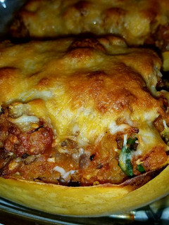 A picture of Baked Spaghetti Squash.
