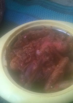 A picture of Peppered chicken.