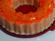 Una foto de gelatina de vainilla