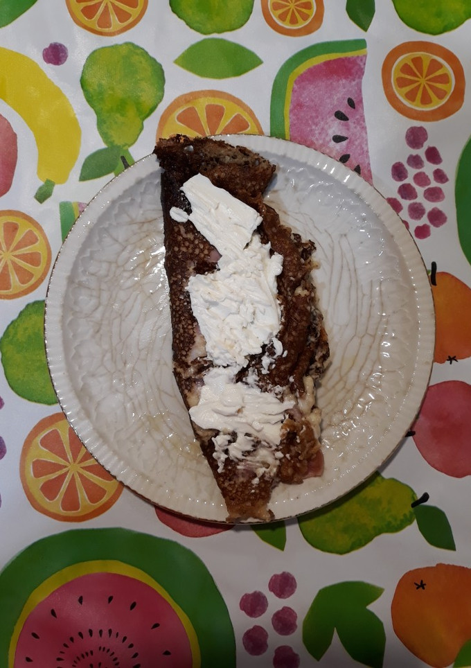 Una foto de Creps con Bebida vegetal de avena