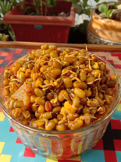 A picture of #SM# Sprouted moong usal.