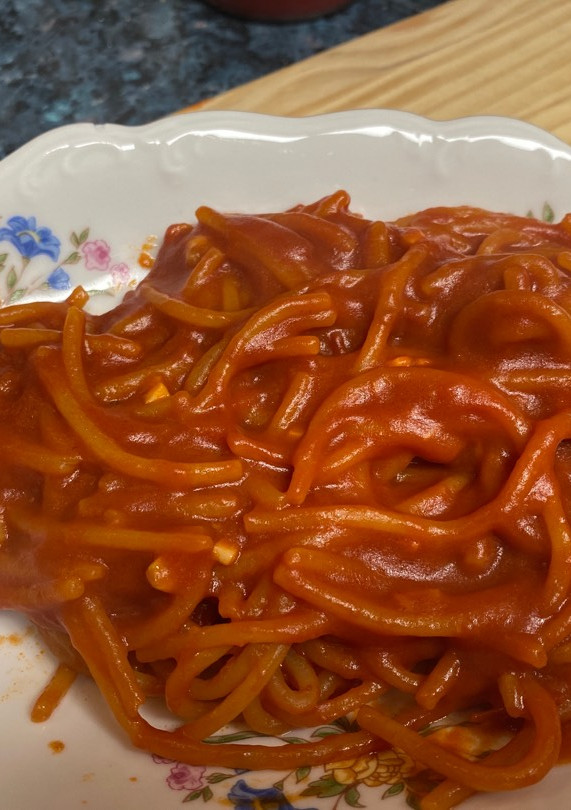 Una foto de Spaghetti a la asesina