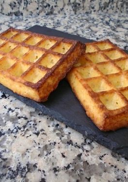 Una foto de Gofres keto de queso
