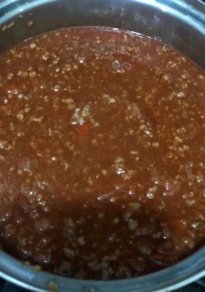 Una foto de Salsa a la bolognesa