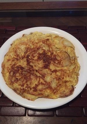 Una foto de Tortilla de papas y cebolla light