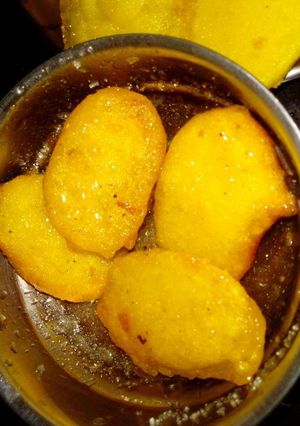 A picture of Moong dal gulabjamun.