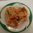 Tortilla enrollada con verduras