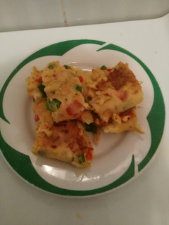 Una foto de Tortilla enrollada con verduras
