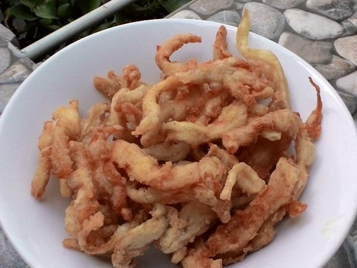 Bagaimana Membuat Jamur tiram goreng tepung bumbu homemade Anti Gagal
