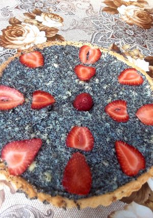 Una foto de Tartaleta, kuchen de semillas de amapolas