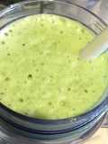 Batido de espinacas-manzana-almendras (smoothie)