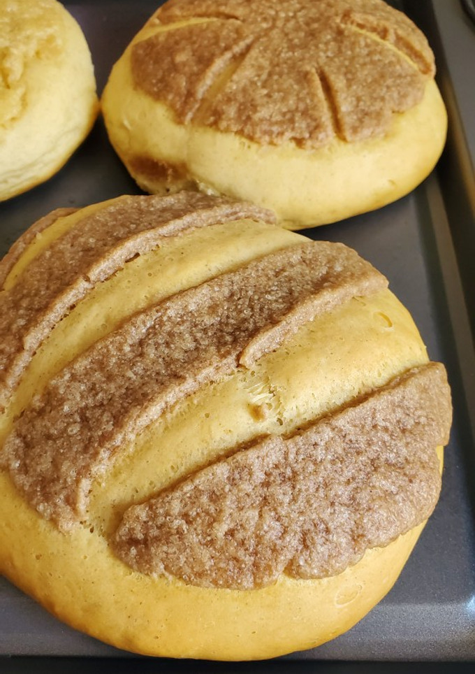 Una foto de Pan dulce conchas