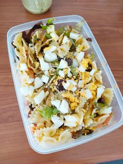 Una foto de Ensalada de pasta con vinagreta