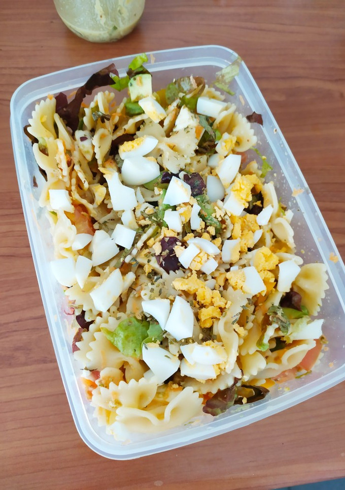 Una foto de Ensalada de pasta con vinagreta