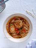 Tumis Tofu Jamur Enoki