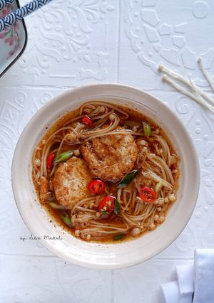Foto resep Tumis Tofu Jamur Enoki