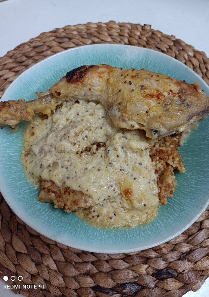 Una foto de Pollo a la mostaza