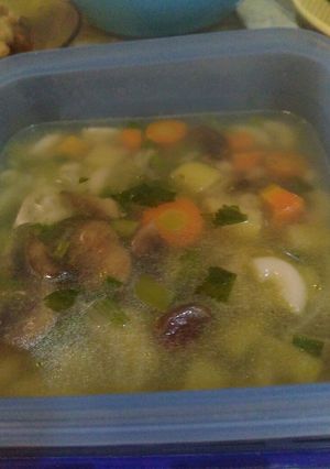 Foto resep Sup sayur sederhana versi vegetarian