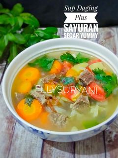 Foto resep Sup Daging-Sayuran Simple Yummy
