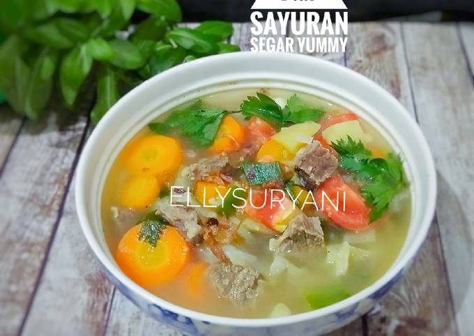 Resep Sup Daging-Sayuran Simple Yummy yang Menggugah Selera