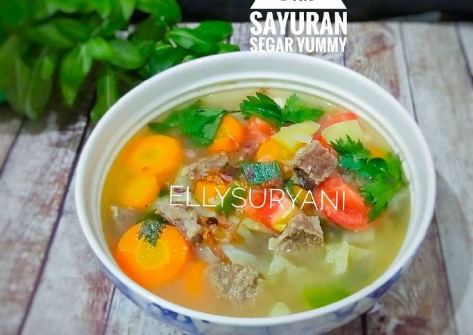 Resep Sup Daging-Sayuran Simple Yummy yang Menggugah Selera