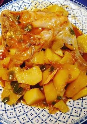 Una foto de Pollo a la cerveza