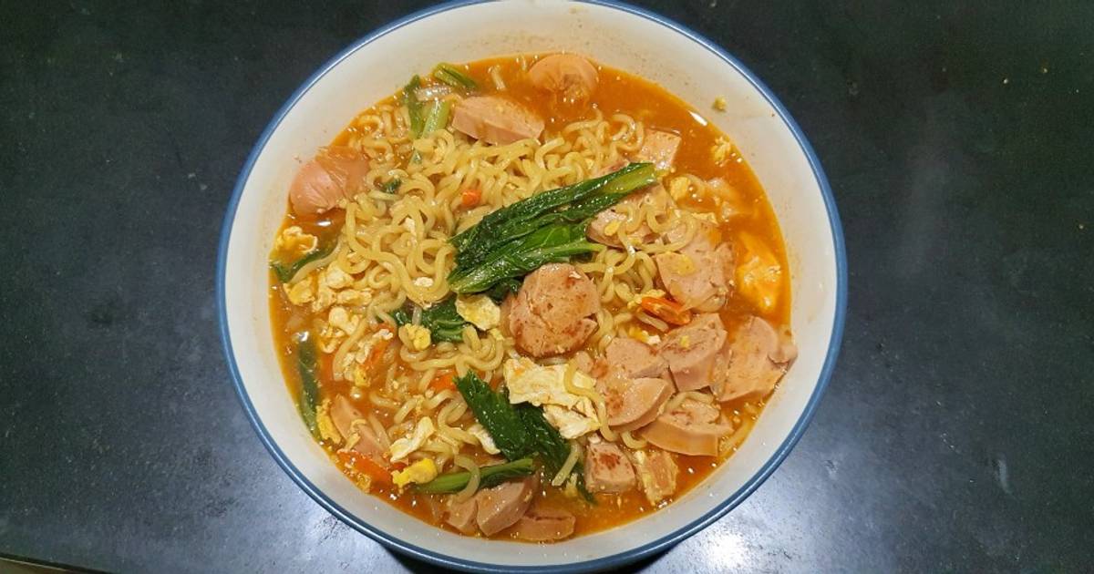 resep mi instan mewah - mi godok pedas 