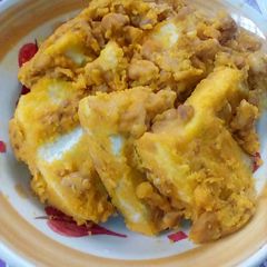 A picture of Ginger porridge beans and yam.