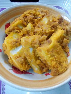 A picture of Ginger porridge beans and yam.