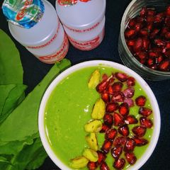 Ginger Spinach Smoothie with Yakult A picture of Ginger Spinach Smoothie with Yakult.