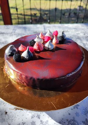 Vörösáfonyás mousse Picipiros Konyhájából recept fotója