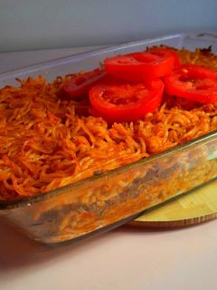 صورة لوصفة اسباجتي باللحم المفروم