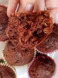 Cupcake de chocolate y avena
