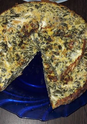 Una foto de Tortilla de acelga y queso