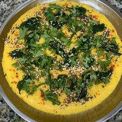 A picture of Moong Dal Dhokla With Twist.