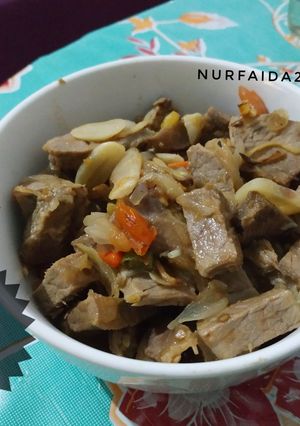 Foto resep Daging Goreng Asem Sederhana