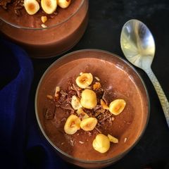 A picture of Chocolate Hazelnut Oats Pudding.