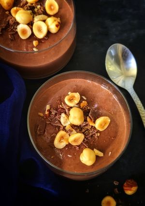 A picture of Chocolate Hazelnut Oats Pudding.