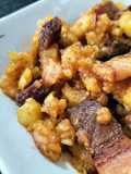 Patatas revolconas con torreznos caseros en airfryer