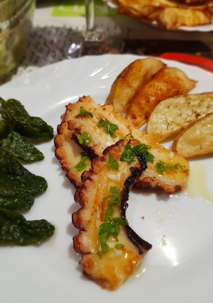 Una foto de Pulpo a la plancha