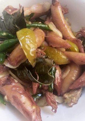 Foto resep Cumi asin cabe ijo