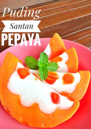 Foto resep Puding Santan Pepaya