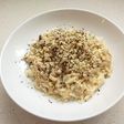 Pasta con salsa de trufa y boletus