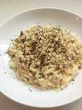 Pasta con salsa de trufa y boletus