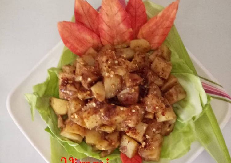 Recipe of Speedy Potatoes in tamarind sauce (chilled salad)